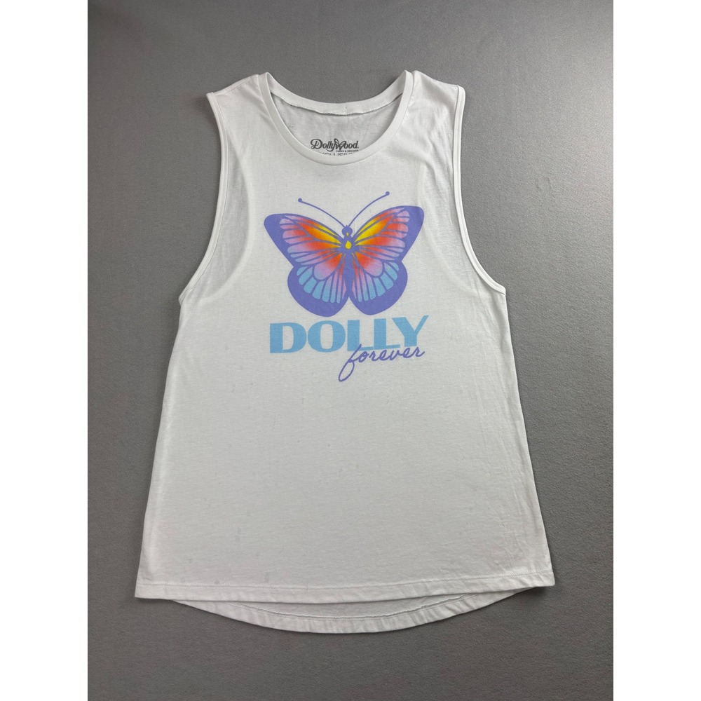Dollywood Parks & Resorts Exclusive Dolly Forever Butterfly Tank Top White XL